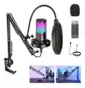 Neewer Cm25 Micrófono Con Soporte Usb Luz Rgb Pc Mac