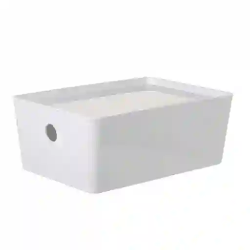 Caja Rectãngulo 26x18x10cm Blanco 3.8 Lt Plastico