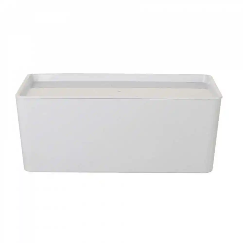 Caja Rectãngulo 26x18x10cm Blanco 3.8 Lt Plastico