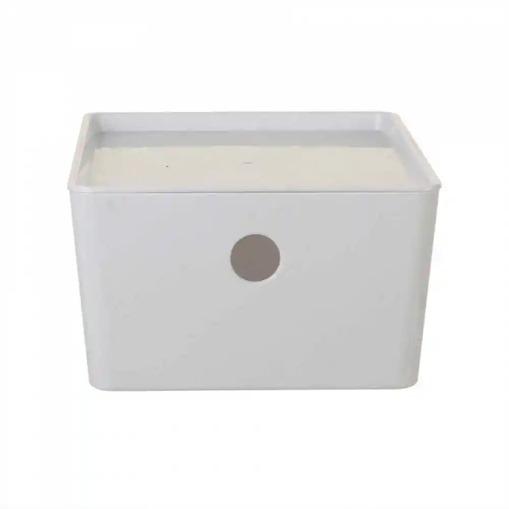 Caja Rectãngulo 26x18x10cm Blanco 3.8 Lt Plastico