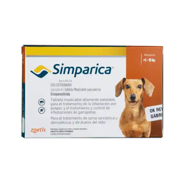 Simparica Tableta Perro - 5 - 10 Kg