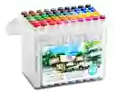 Set X60 Marcadores Doble Punta Sky Glory Nora