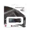 Memoria Usb Kingston Datatraveler 3.2 Dtx M 64gb Negro Mate