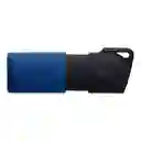 Memoria Usb Kingston Datatraveler 3.2 Dtx M 64gb Negro/azul