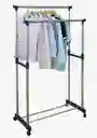 Tendedero Perchero Colgador Ropa Doble Metálico Expansible