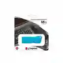 Memoria Usb Kingston Datatraveler 3.2 Dtx M 64gb Turquesa