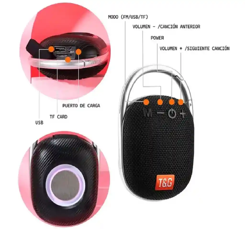 Parlante Usb/sd/tf/bt Tg-321