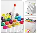 Set X80 Marcadores Doble Punta Sky Glory Nora