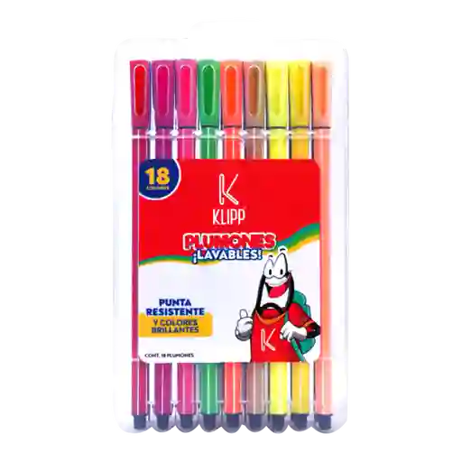 Plumon Lavable 18 Und Hexagonal Surtido Klipp