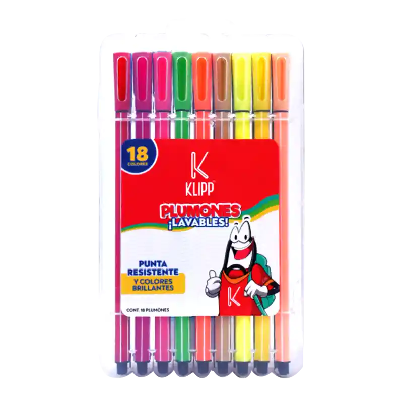 Plumon Lavable 18 Und Hexagonal Surtido Klipp