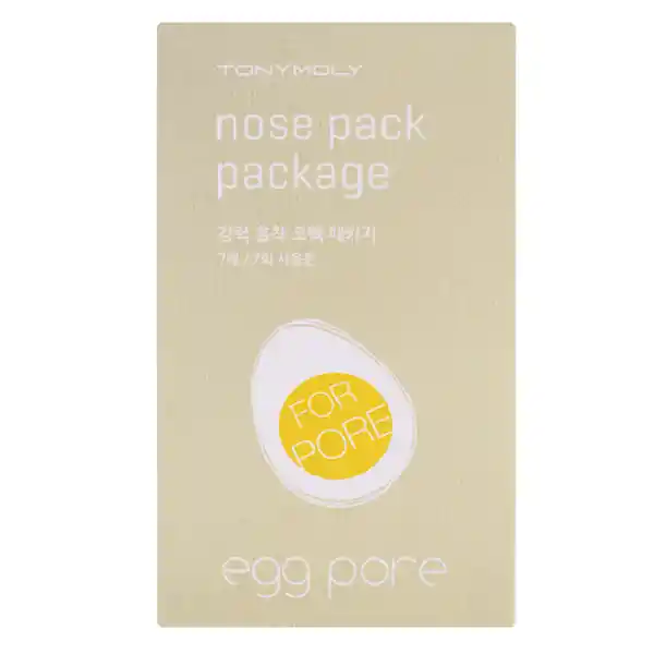 Parche Para La Nariz Tony Moly Eliminador Puntos Negros Egg Pore Nose Pack 7 Unidades