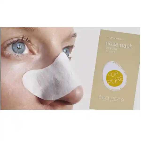 Parche Para La Nariz Tony Moly Eliminador Puntos Negros Egg Pore Nose Pack 7 Unidades
