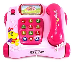 Juguete Teléfono Educativo Ruedas Contestador Bilingüe