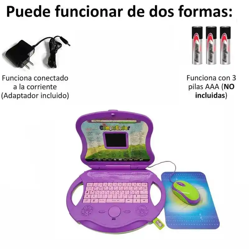 Laptop Didáctica Computadora Juguete Para Niños