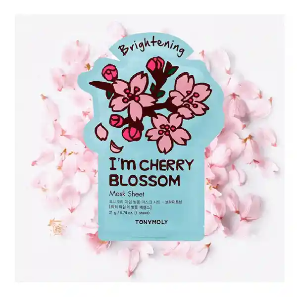 Mascarilla Facial Antioxidante Tony Moly I'm Cherry Blossom 21 Gr