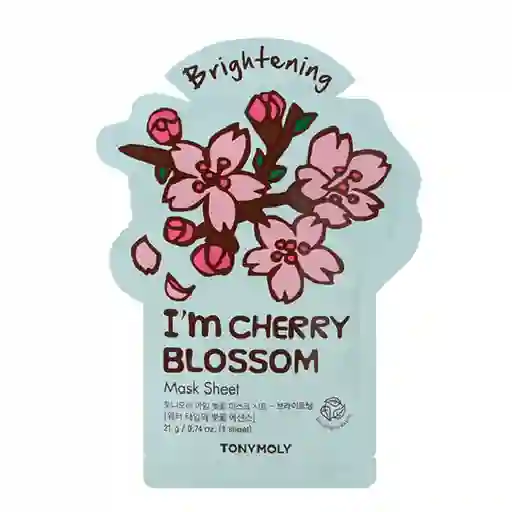 Mascarilla Facial Antioxidante Tony Moly I'm Cherry Blossom 21 Gr