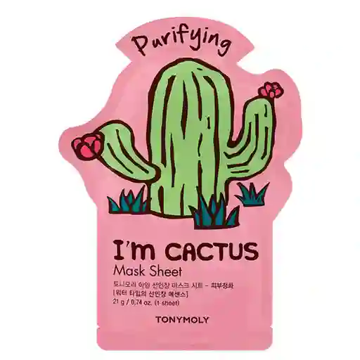 Mascarilla Facial Purificante Tony Moly I'm Cactus 21 Gr