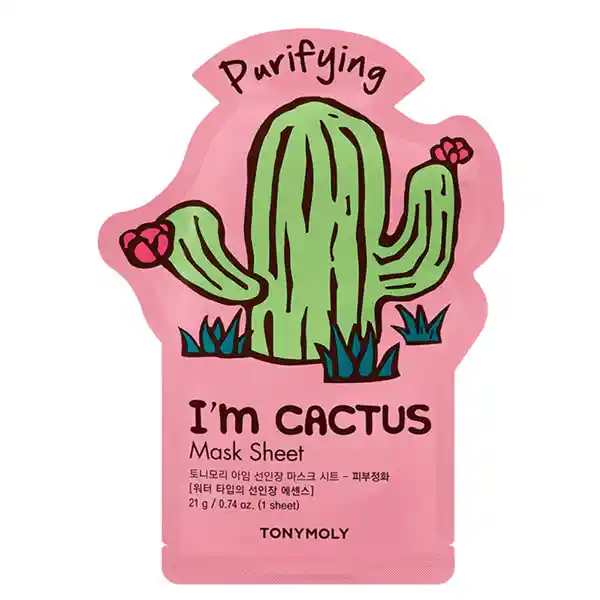 Mascarilla Facial Purificante Tony Moly I'm Cactus 21 Gr