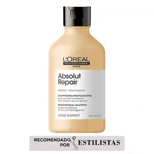 Shampoo Absolut Repair Reparación Cabello Dañado Loreal Professionnel 300ml