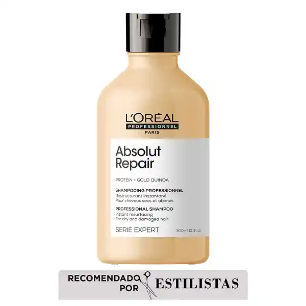 Shampoo Absolut Repair Reparación Cabello Dañado Loreal Professionnel 300ml
