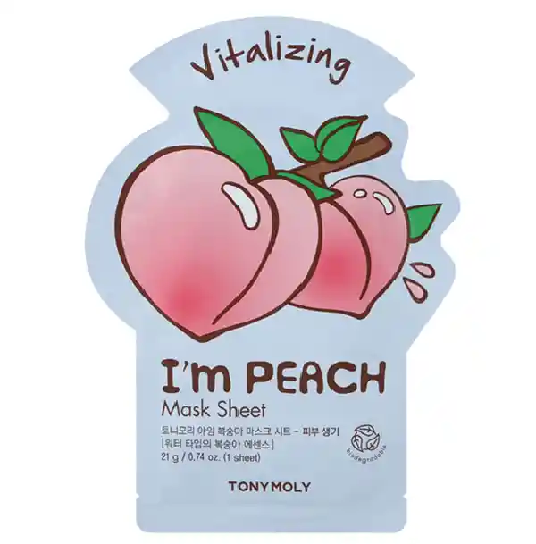 Mascarilla Facial Revitalizante Tony Moly I'm Peach 21 Gr