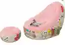 Puf Inflable Con Taburete Para Pies, Sofá Perezoso Inflable, Sofá Inflable Plegable, Para Niños, Adolescentes Y Adultos, Adecuado Para Descansar En Casa O Descansar En La Oficina