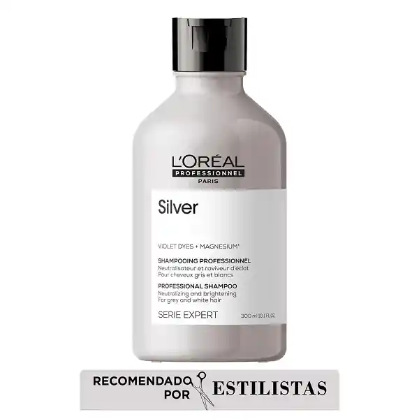Shampoo Silver Cuidado Del Cabello Blanco Loreal Professionnel 300ml