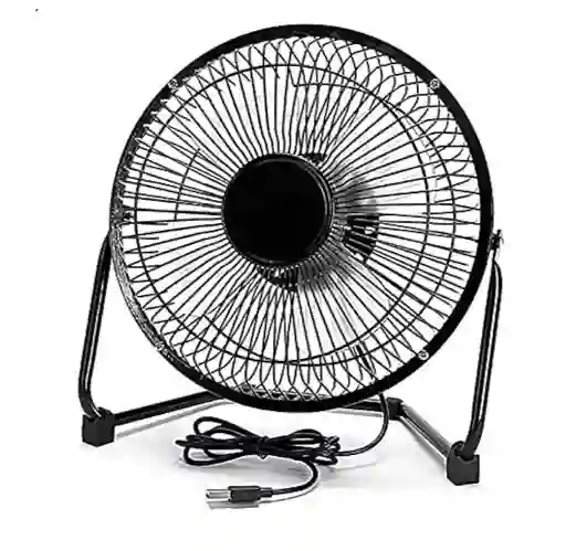 Ventilador Mini Alimentación Usb De Metal Portatil Personal