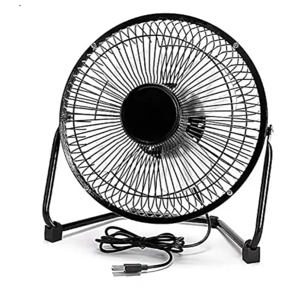 Ventilador Mini Alimentación Usb De Metal Portatil Personal
