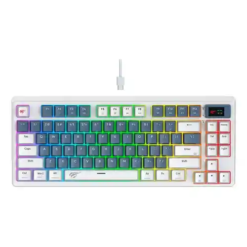 Teclado Mecanico Full Rgb Kb884l Con Pantalla Led Y Suiches Rojos 🔴