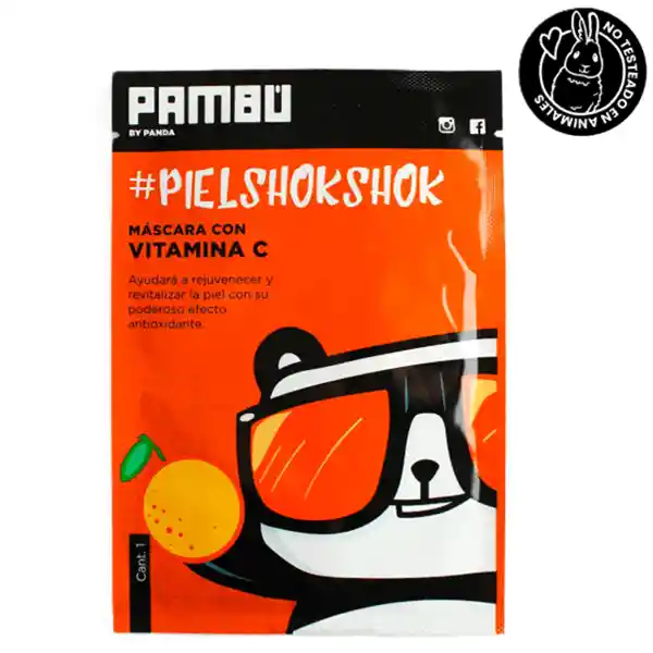 Mascarilla Facial Pambú Esencia De Vitamina C