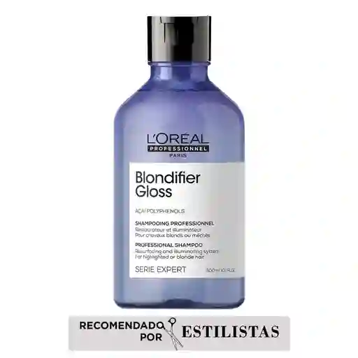 Shampoo Blondifier Gloss Nutrición Y Cuidado Del Rubio Loreal Professionnel 300ml