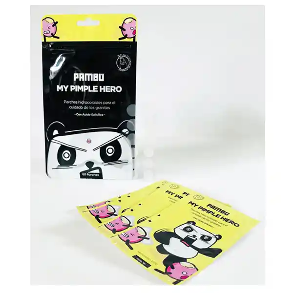 Parches Hidrocoloides Para El Cuidado De Los Granintos Pambú My Pimple Hero 90 Gr