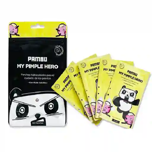 Parches Hidrocoloides Para El Cuidado De Los Granintos Pambú My Pimple Hero 90 Gr