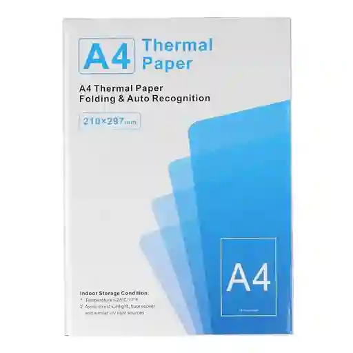 Papel Térmico Tamaño A4 100 Hojas
