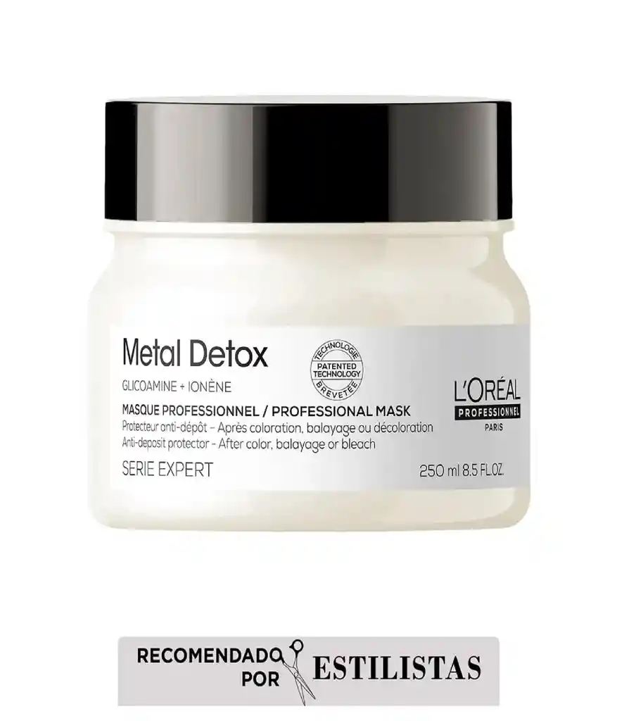 Mascarilla Profesional Metal Detox Desintoxicación Loreal Professionnel 250ml
