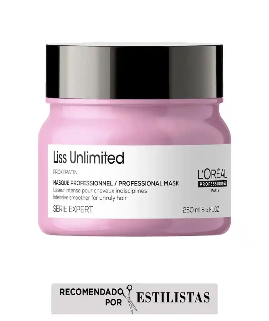 Mascarilla Liss Unlimited Control Anti Frizz Loreal Professionnel 250ml