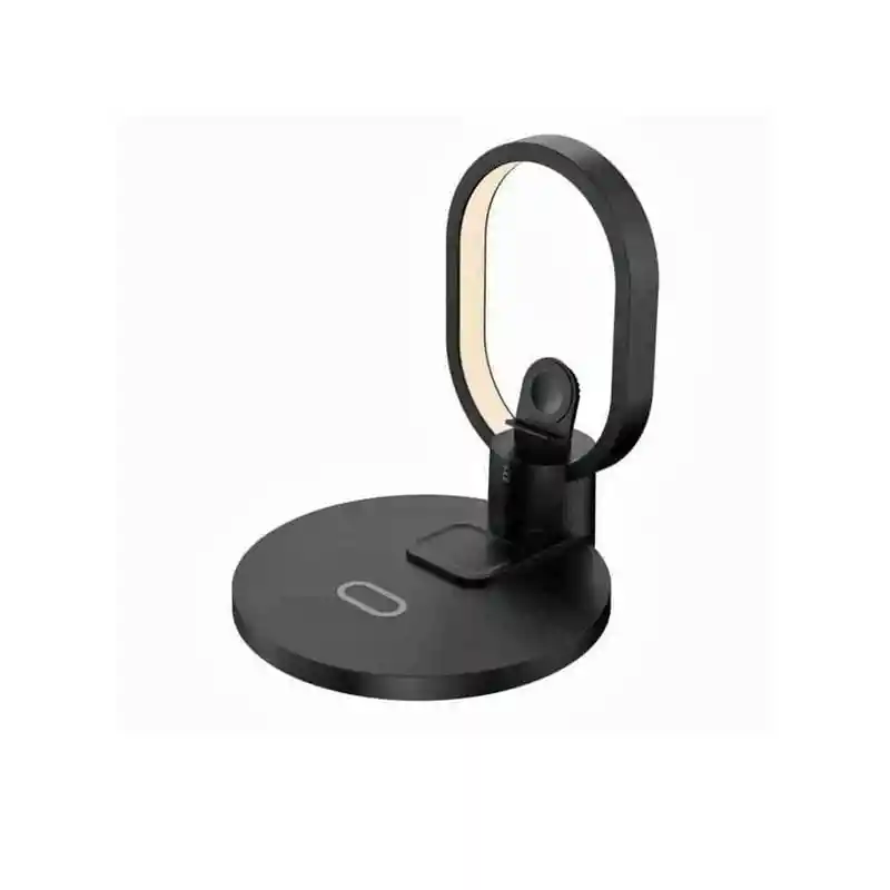 Soporte Base Carga Inalambrica 4 En 1 Para Celular, Reloj, Audifonos Y Lampara