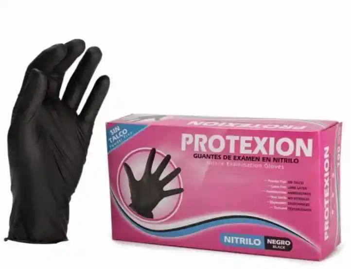 Guante Nitrilo Protex Negro *100 T L