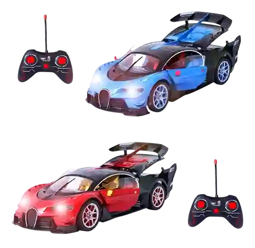 Juguete Carro Deportivo Bugatti Con Control Remoto Colores Sutidos 1:14