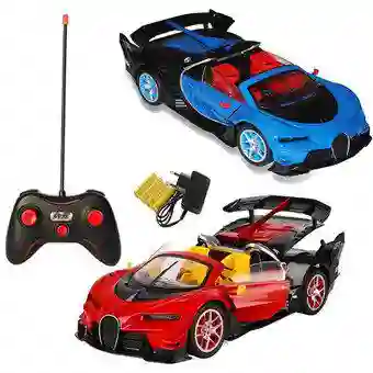Juguete Carro Deportivo Bugatti Con Control Remoto Colores Sutidos 1:14