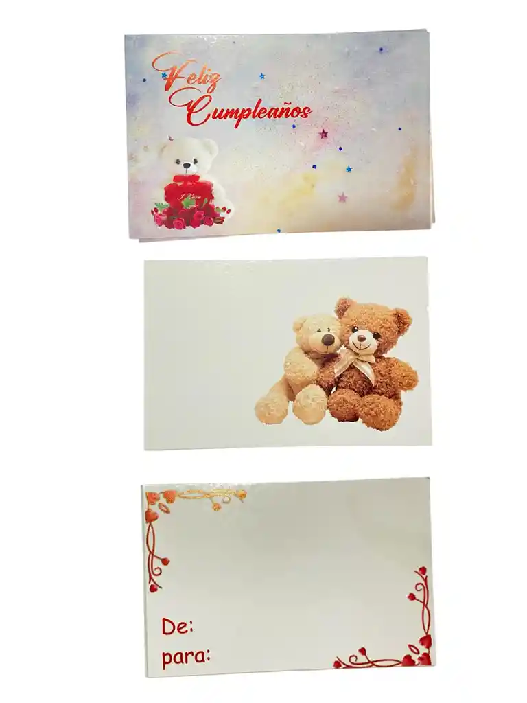 Tarjeta De Feliz Dia Feliz Dia - Feliz Cumpleaños - Floral - De Para - 12*8cm