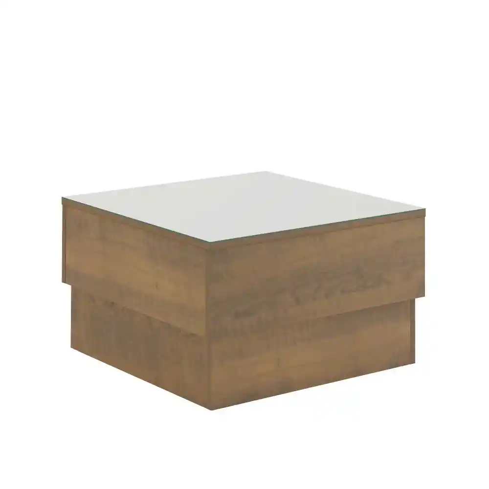 Mesa Auxiliar Bertolini 60x60x35cm Cafe Mdp
