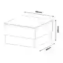 Mesa Auxiliar Bertolini 60x60x35cm Cafe Mdp