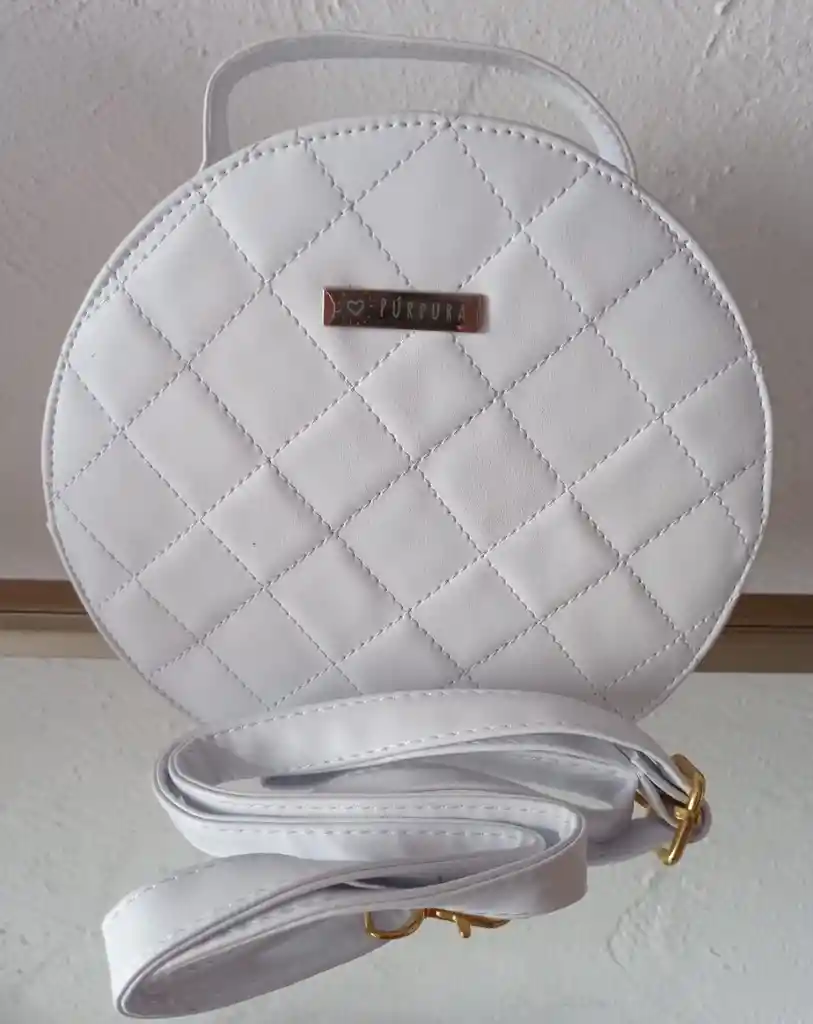 Bolso Blanco Redondo