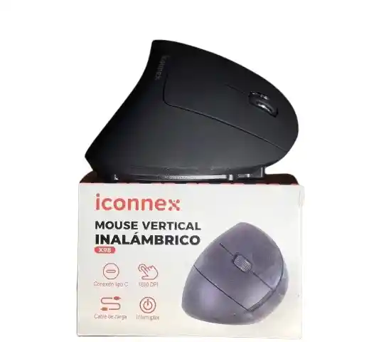 Mouse Vertical Inalámbrico Recargable Iconnex X98