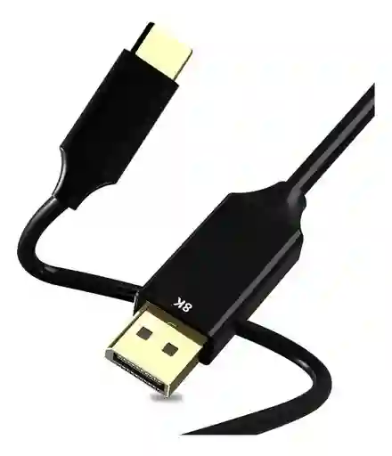 Cable Usb Tipo C A Displayport 1.4 8k 4k 2k 2 Metros 120 144