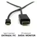 Cable Usb Tipo C A Displayport 1.4 8k 4k 2k 2 Metros 120 144