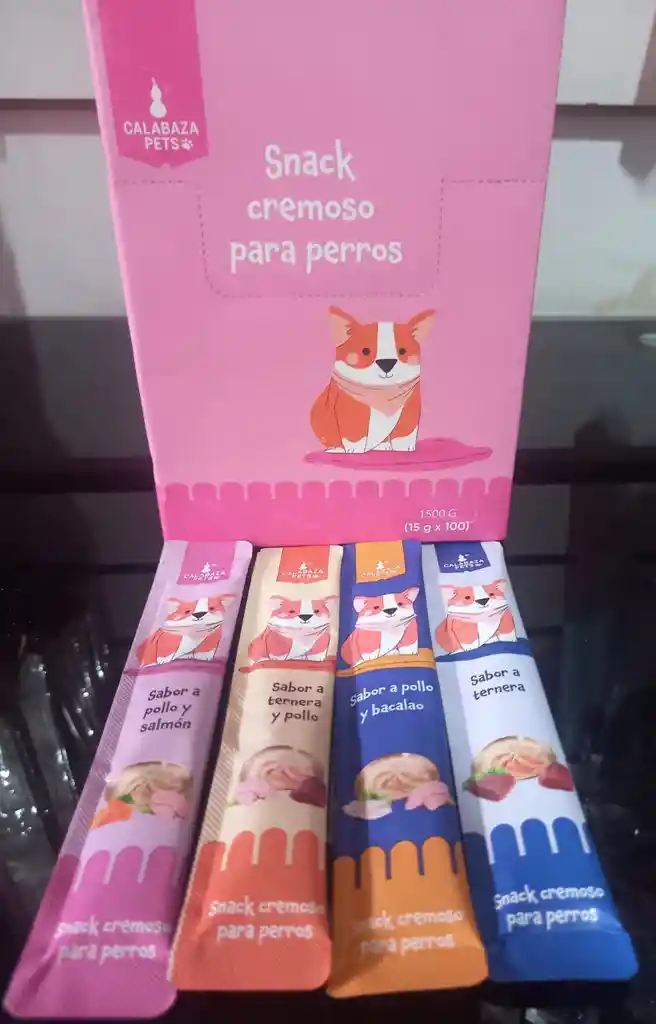 Snack Cremoso Para Perros Pollo Y Salmón
