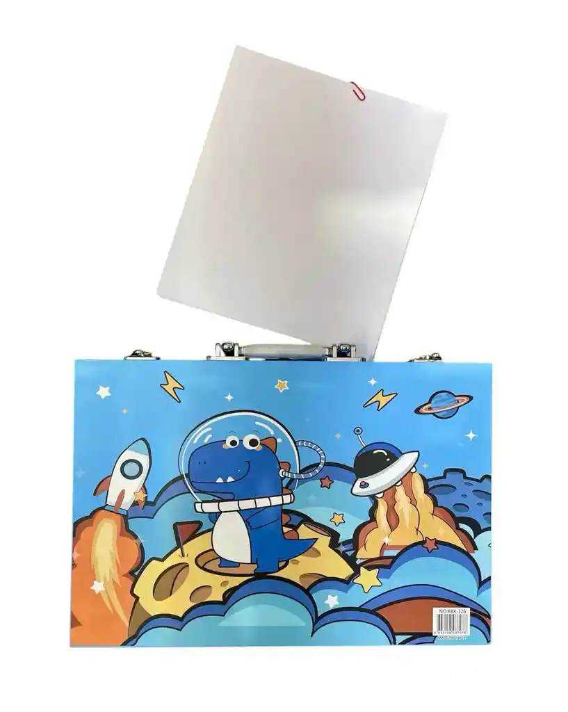 Set De Aarte Para Niños De 126 Piezas Astronauta Azul